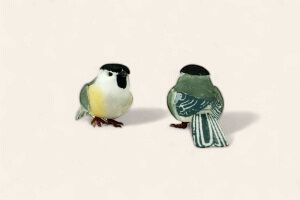 Chickadee on Wire 3"