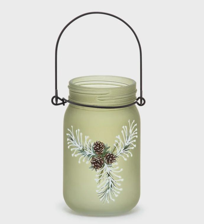 Pinecone Glass Jar