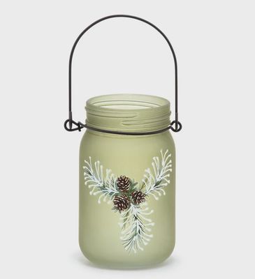 Pinecone Glass Jar