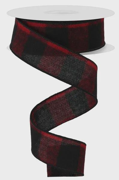 Fuzzy Large Buffalo Plaid 1.5"x100 ft