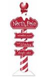 North Pole Porch Sign 70"H