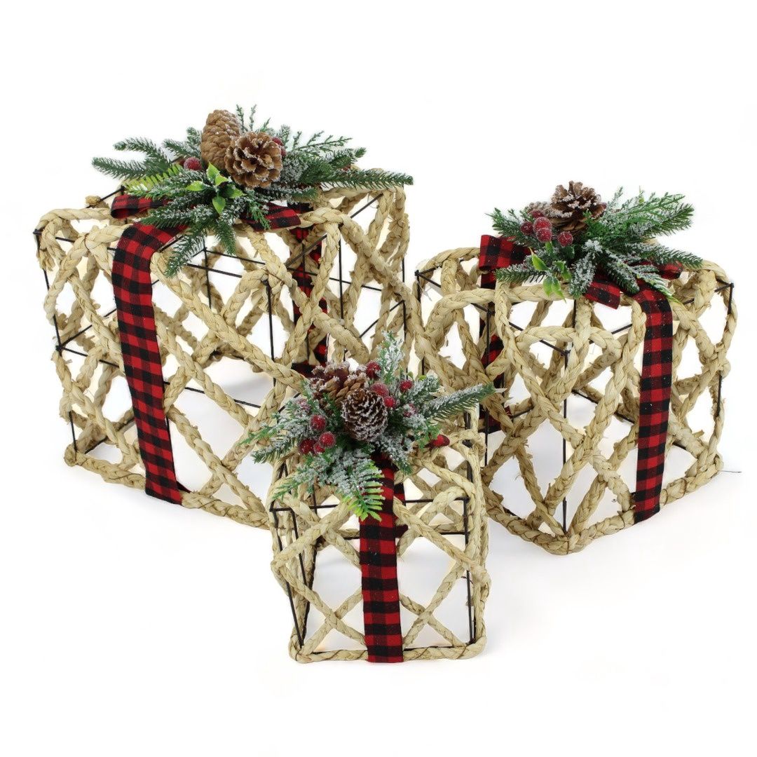 S/3 Christmas Gift Box