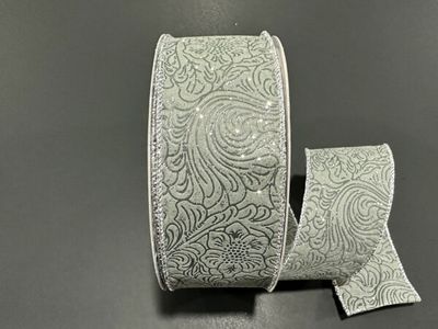 Silver Embossed 2.5"x50yd
