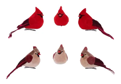 4.5"L Male/Female Cardinal w/Clip