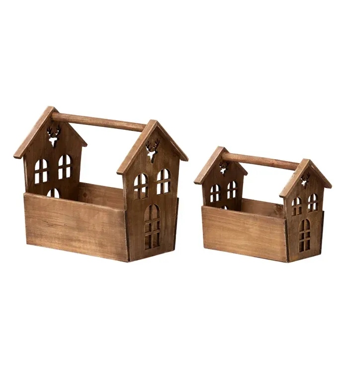 House Shaped Planters, Set of 2