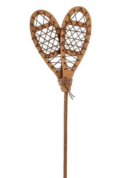Wood/Jute Snow Shoes Pick