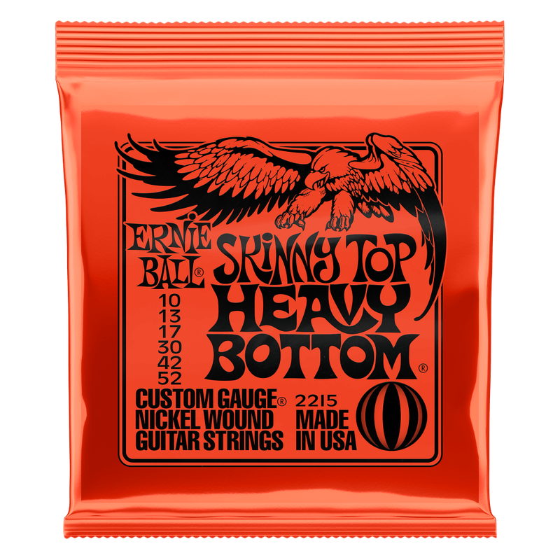 Ernie Ball 2215 Skinny Top Heavy Bottom Slinky Nickel Wound Electric Guitar Strings - .010-.052