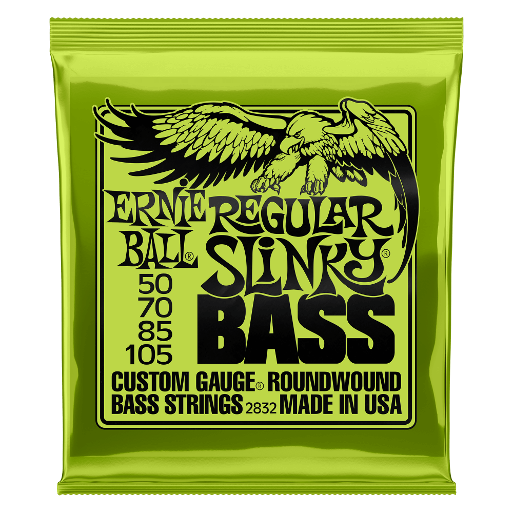 Ernie Ball 2832 Regular Slinky Nickel Wound Electric Bass Strings - .050-.105