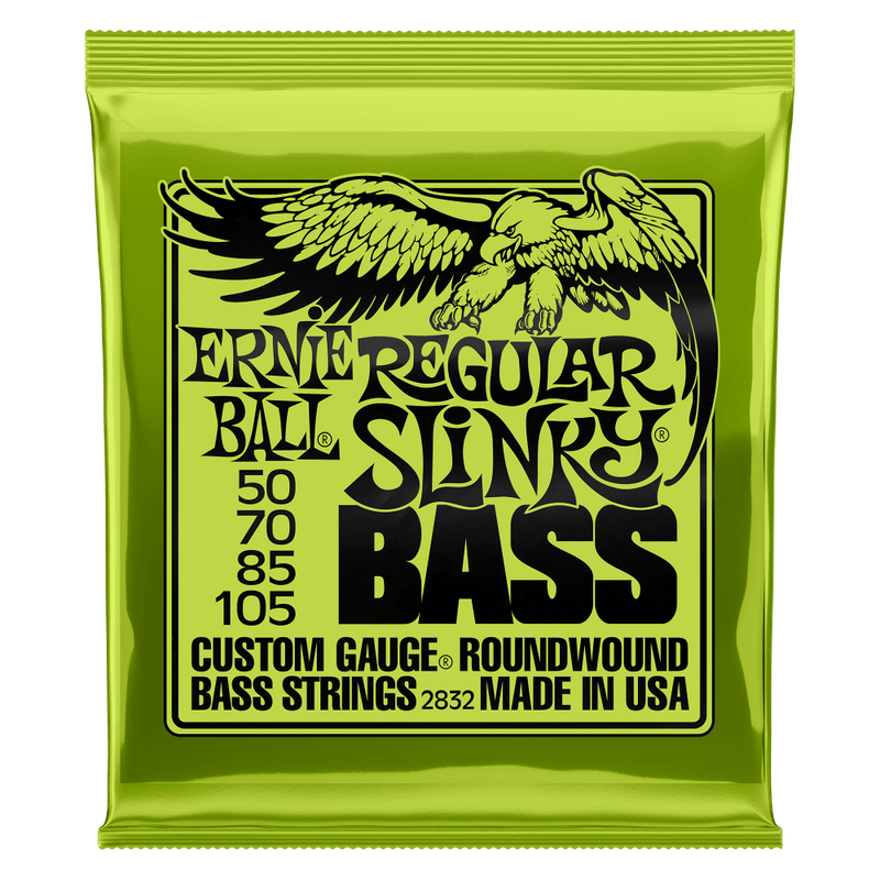Ernie Ball 2832 Regular Slinky Nickel Wound Electric Bass Strings - .050-.105