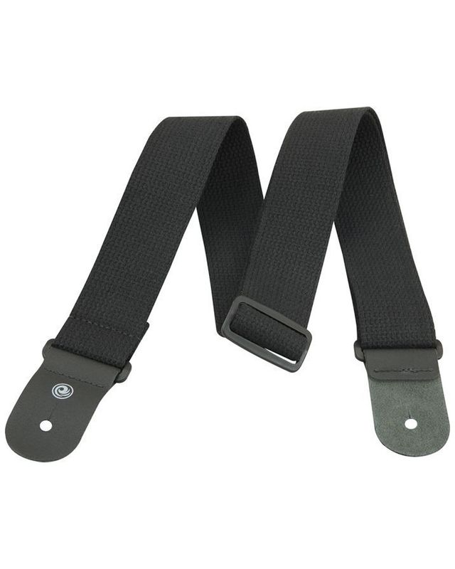 D&#39;Addario Cotton Guitar Strap, Black