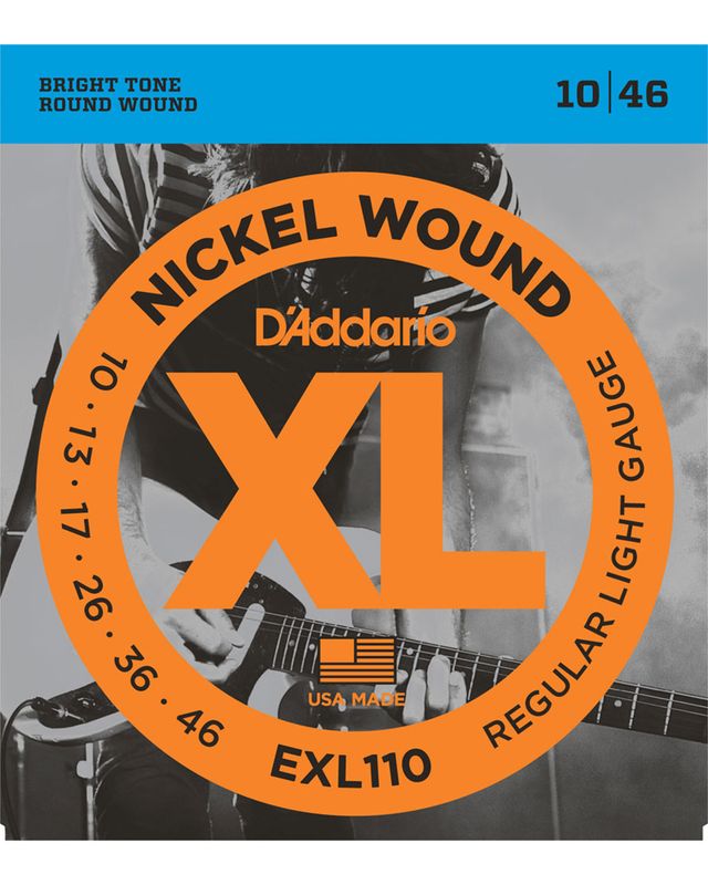 D&#39;Addario EXL110 Nickel Wound Electric Strings -.010-.046 Regular Light