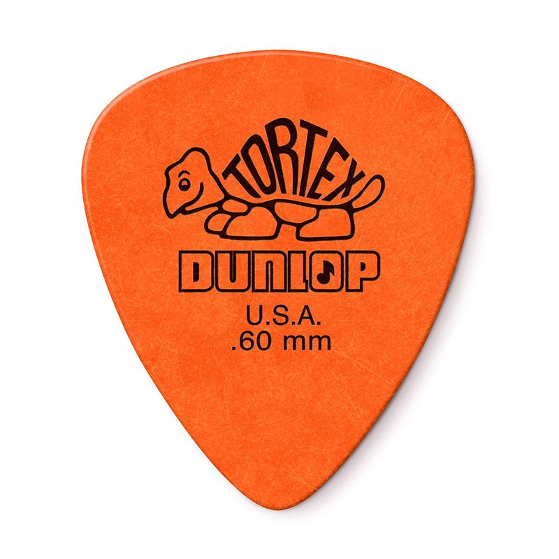 Dunlop 418P.60 Tortex Standard .60mm Orange Guitar Picks 12-Pack