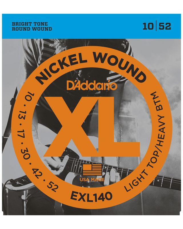 D&#39;Addario EXL140 Nickel Wound Electric Strings -.010-.052 Light Top/Heavy Bottom