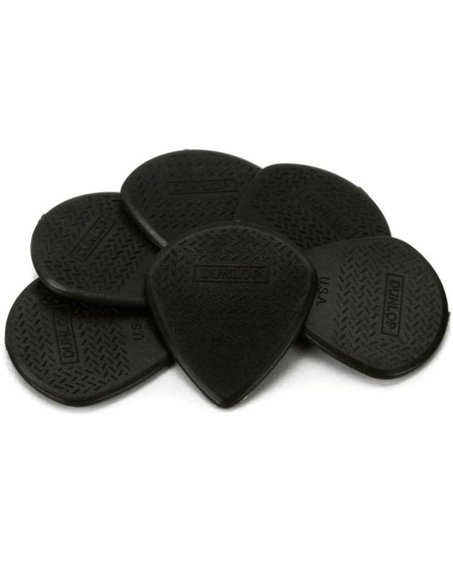 Dunlop 471P3C Carbon Fiber Max-Grip Jazz III Black Guitar Picks 6-Pack