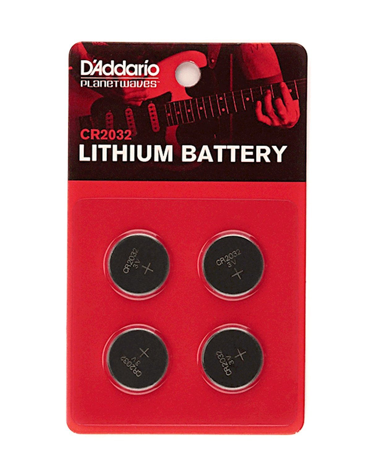 D'Addario PW-CR2032-04 CR2032 Battery 4-pack