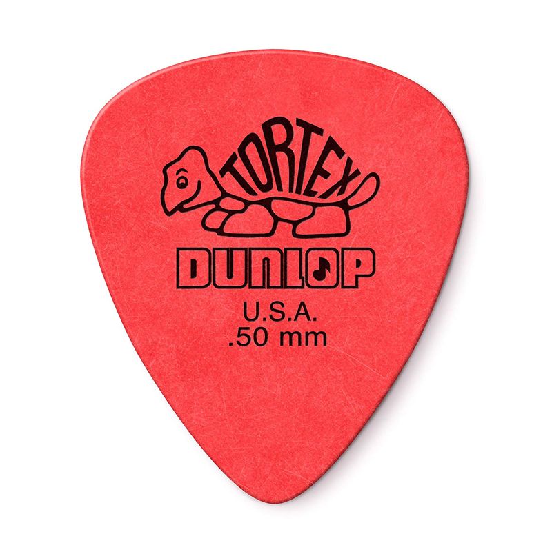 Dunlop 418P.50 Tortex Standard .50mm Red Guitar Picks 12-Pack