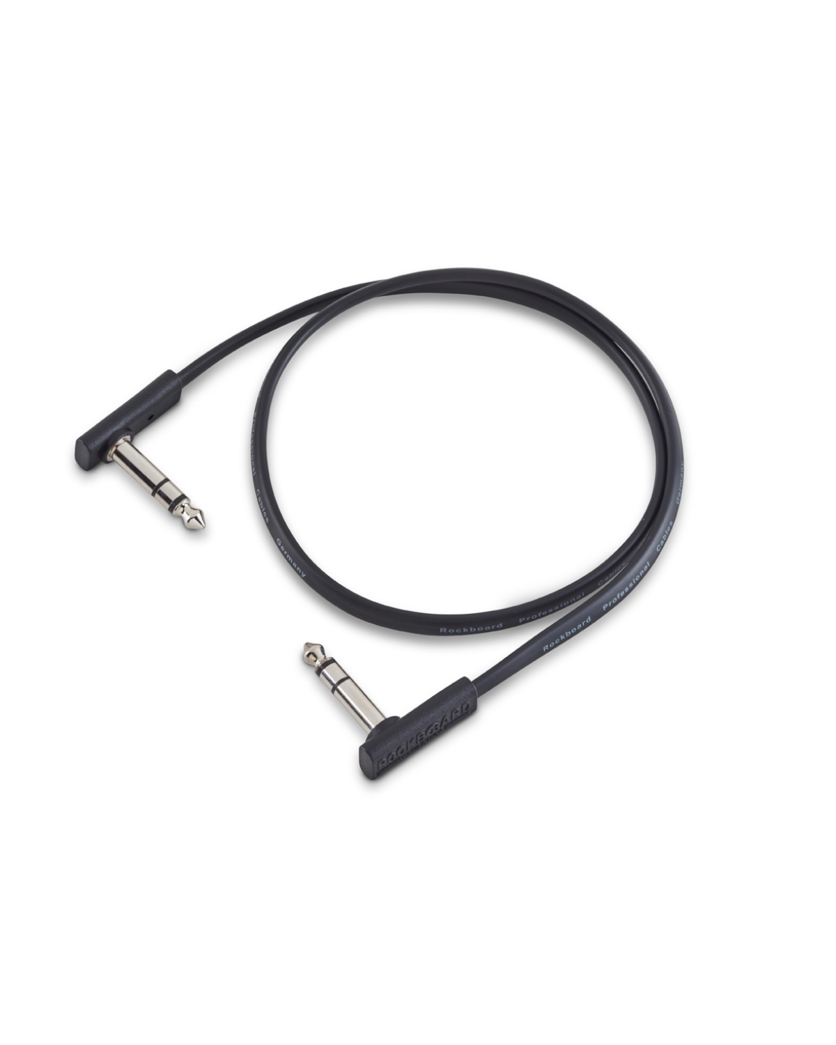 RockBoard Flat TRS Patch Cable, Black - 60 cm