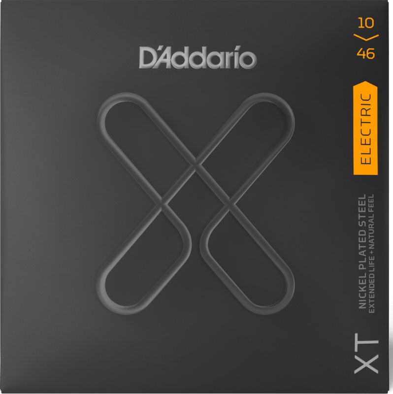 D&#39;Addario XTE1046 XT Nickel Plated Steel Electric Guitar Strings -.010-.046 Regular Light