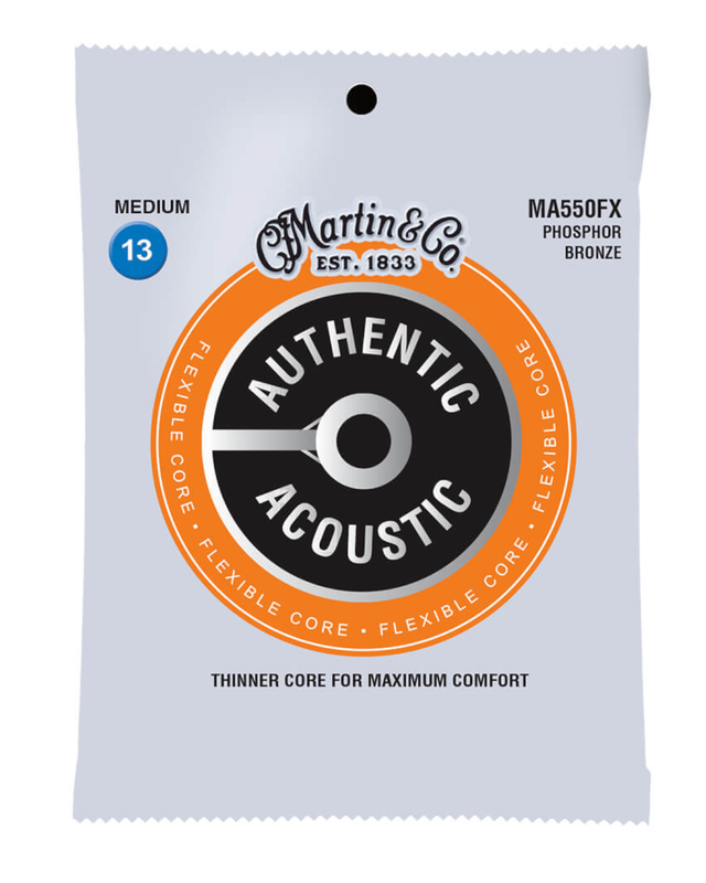 Martin MA550FX Flexible Core Phosphor Bronze Acoustic Guitar Strings .013-.056