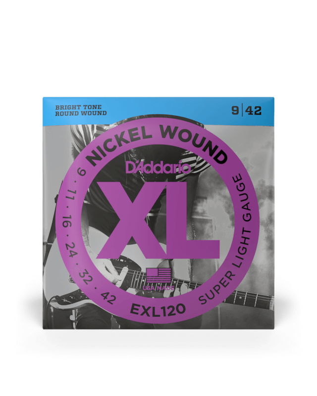 D&#39;Addario EXL120 Nickel Wound Electric Strings -.009-.042 Super Light