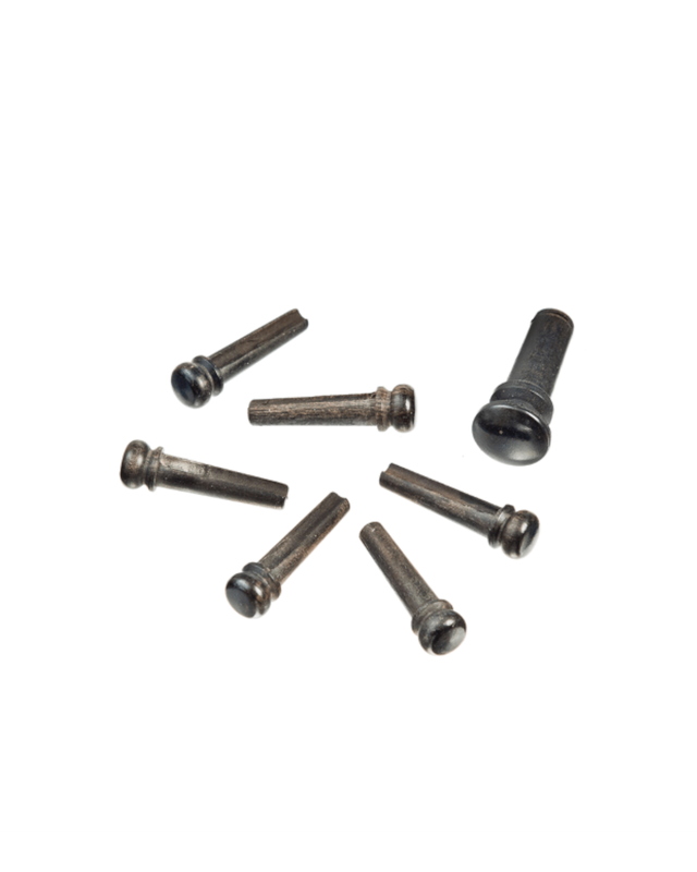 D&#39;Addario Bridge Pin and End Pin Kit - Ebony