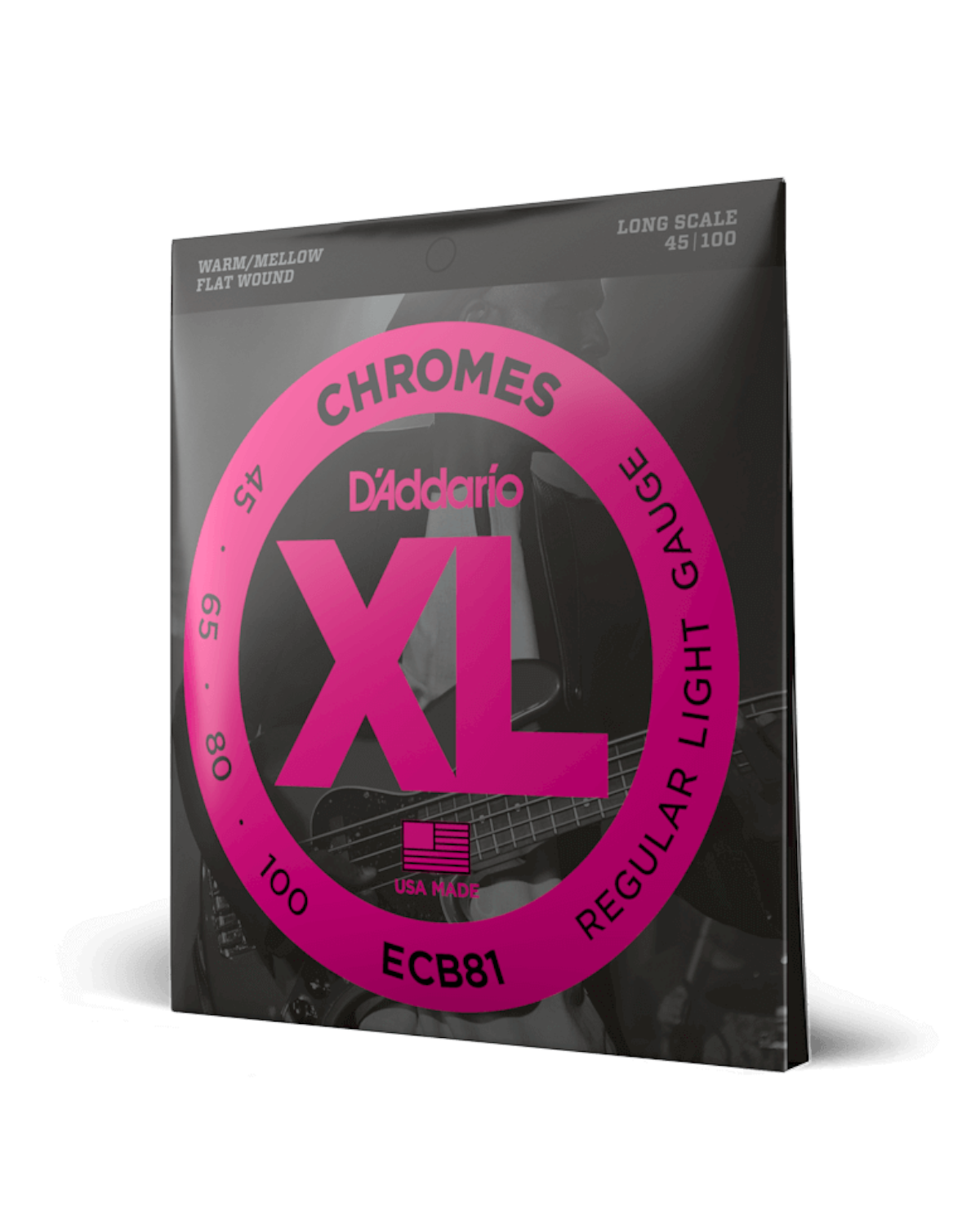 D'Addario ECB81 Chromes flat wound long scale electric bass