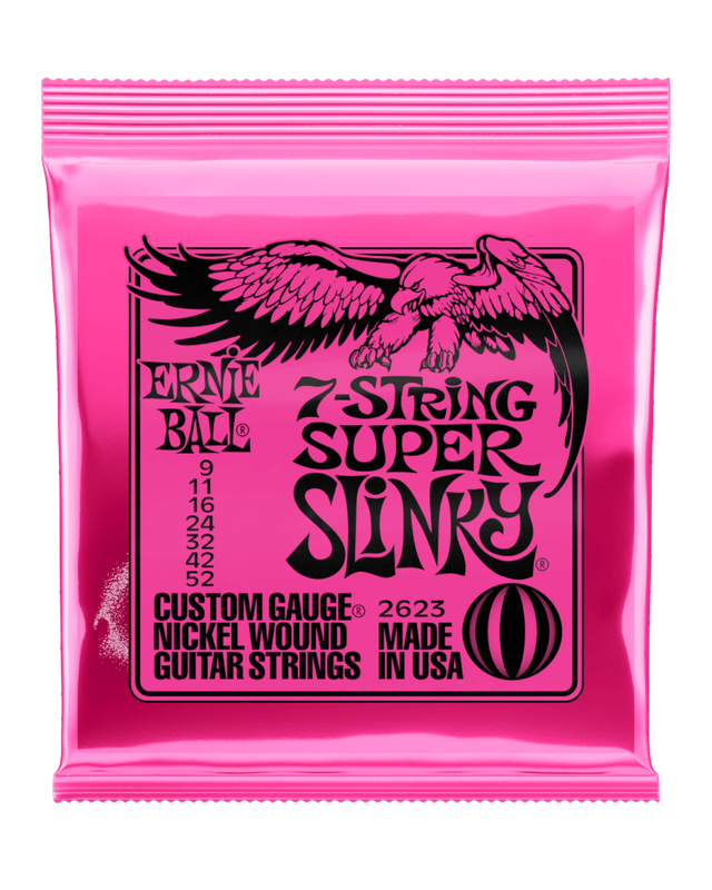 Ernie Ball Super Slinky 7 string Electric Strings 9-52