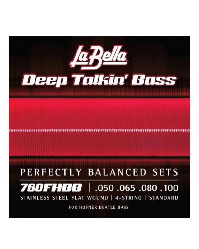 LaBella LABELLA BEATLE BASS FLAT WOUND SET 50-100
