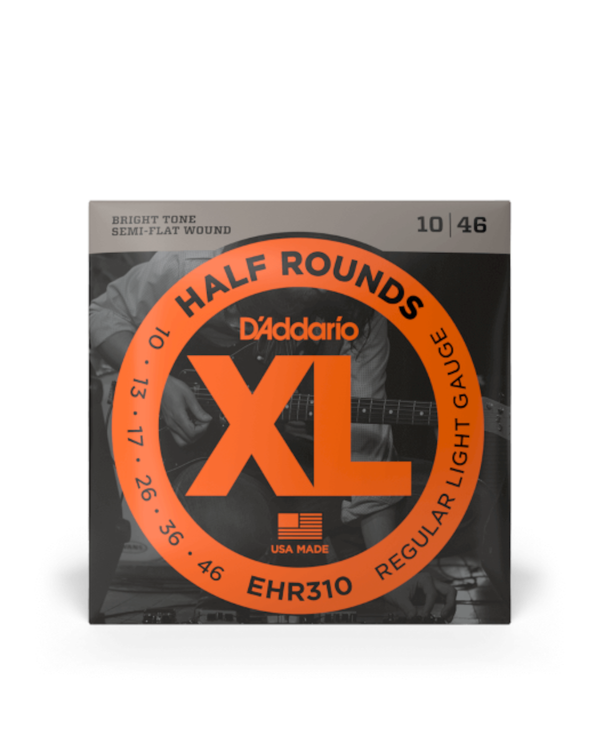 D&#39;Addario EHR310 10-46 Regular Light, XL Half Rounds Electric Guitar Strings