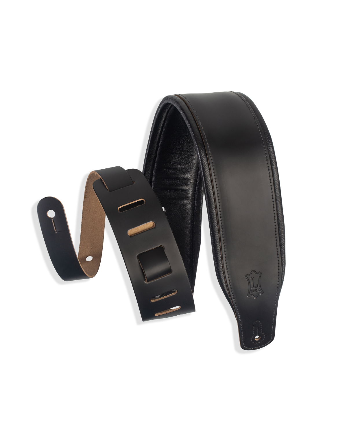 Levy's Amped Leather Series M26PD-BLK Black