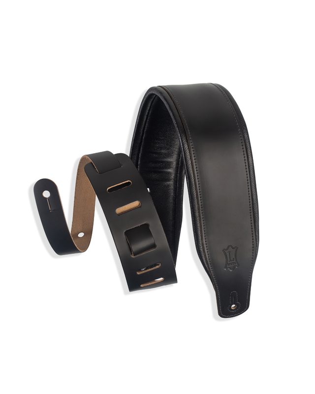 Levy's Amped Leather Series M26PD-BLK Black