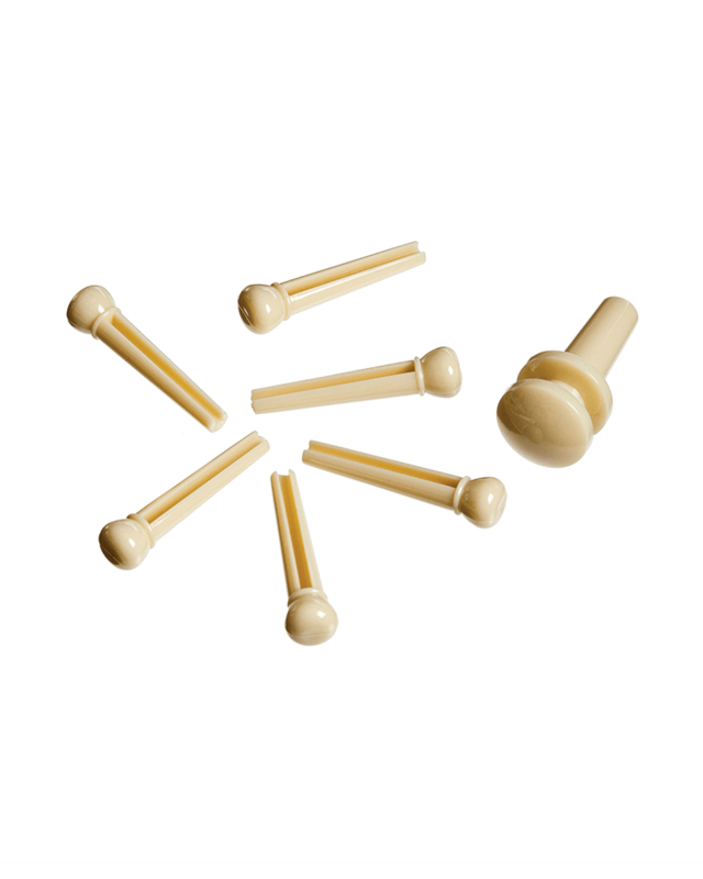 D&#39;Addario PLASTIC BRIDGE PINS Ivory