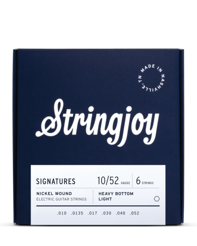 Stringjoy Signatures | Heavy Bottom Light Gauge (10-52) Nickel Wound Electric Guitar Strings