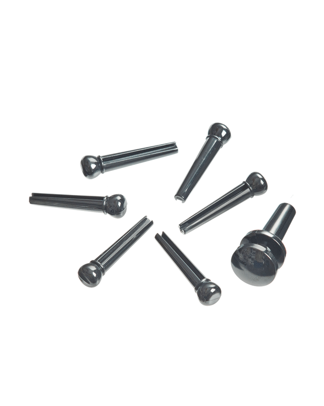 D&#39;Addario PLASTIC BRIDGE PINS Ebony