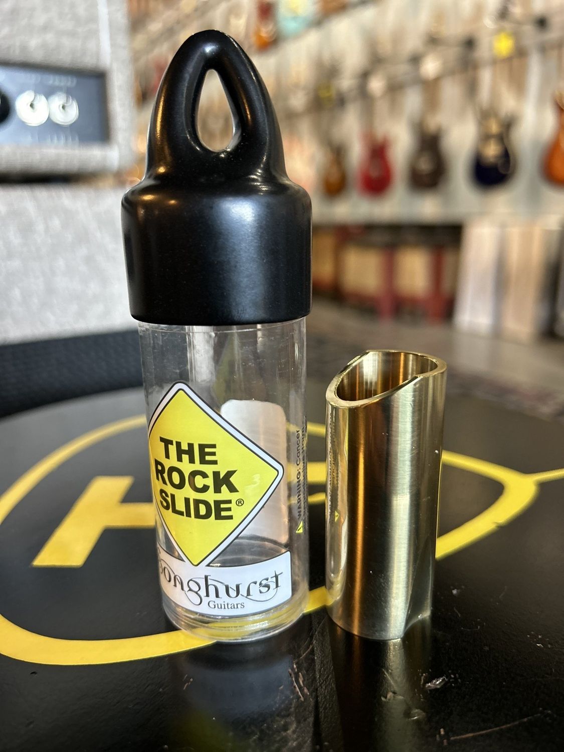 The Rock Slide Polished Brass Slide - Medium