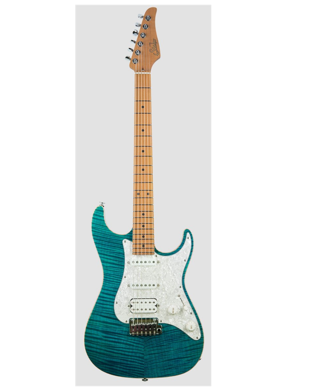 Suhr Standard Plus Bahama Blue Roasted Maple