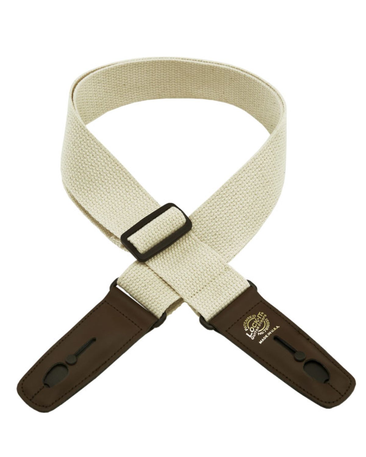 Lock-It Straps classic cotton series Natural/ Brown