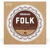 D&#39;Addario FOLK NYLON BALL END EJ32C Strings