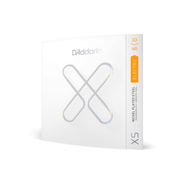 D&#39;Addario XS Nickel Coated Electric Guitar Strings, 10-46 Regular Light