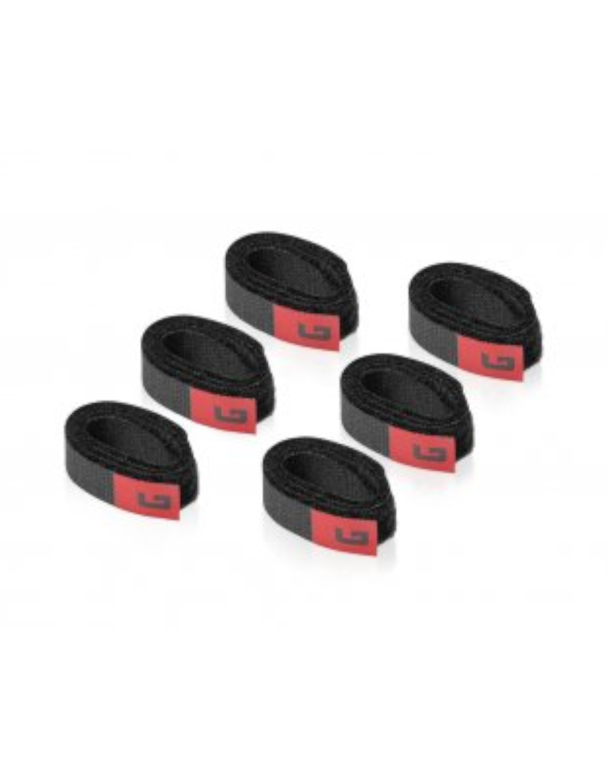 Gator Pack of Six (6) Cable Organization Hook-and-Loop Wraps
