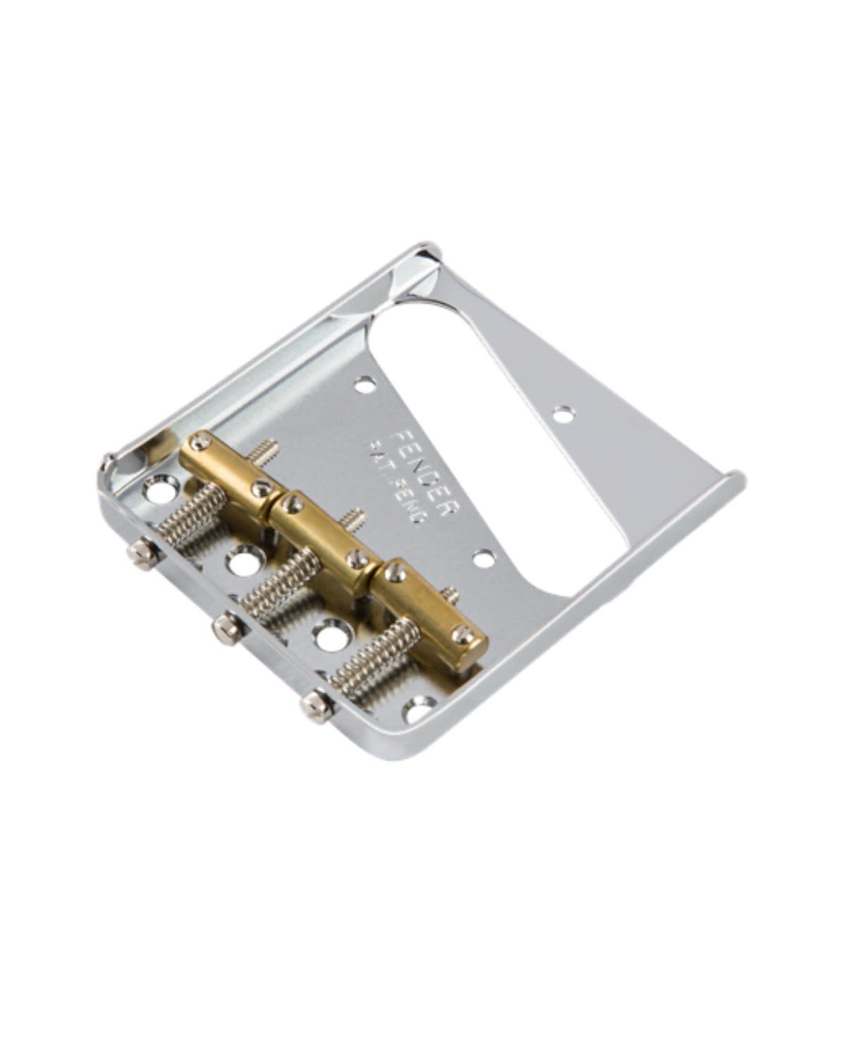 Fender  3-Saddle American Vintage Telecaster® Bridge Assembly with Brass Saddles (Chrome)