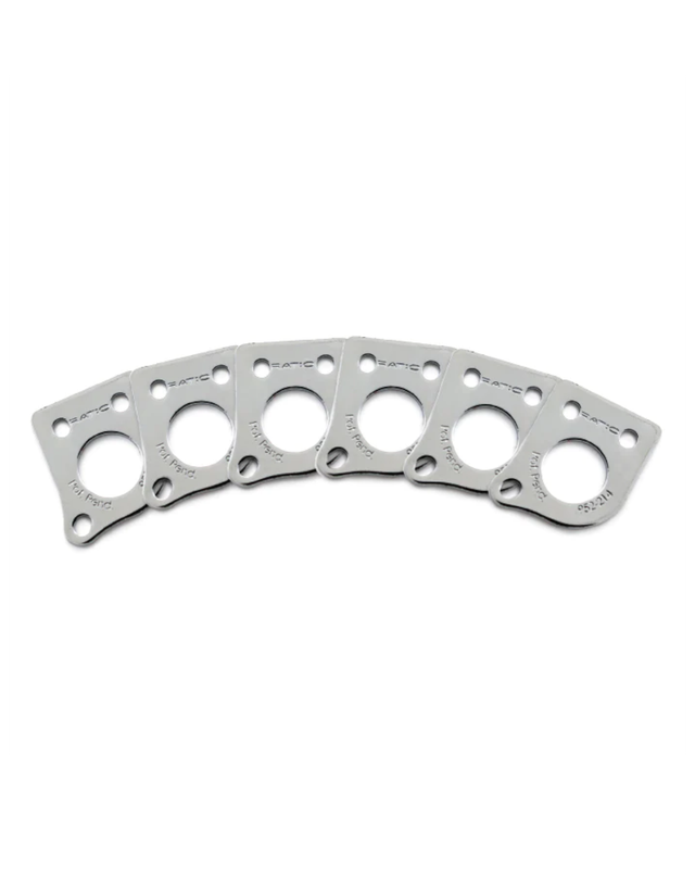 Graph Tech INVISOMATCH PLATES FOR RATIO TUNERS, 45 DEGREE SCREW HOLE chrome