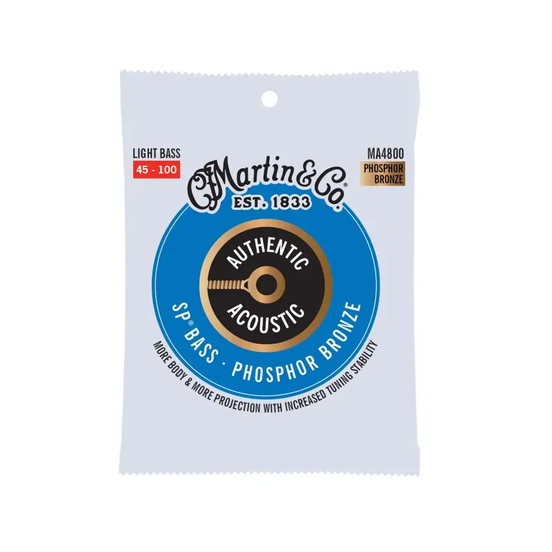 Martin MA4800 45-100 Light Acoustic Bass Strings