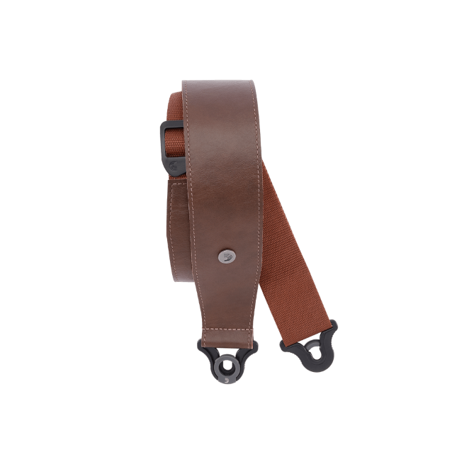 D&#39;Addario Comfort Leather Auto Lock Guitar Strap, Brown