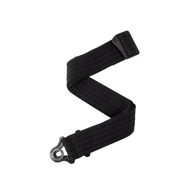 D&#39;Addario Auto Lock Guitar Strap, Black Padded Stripes