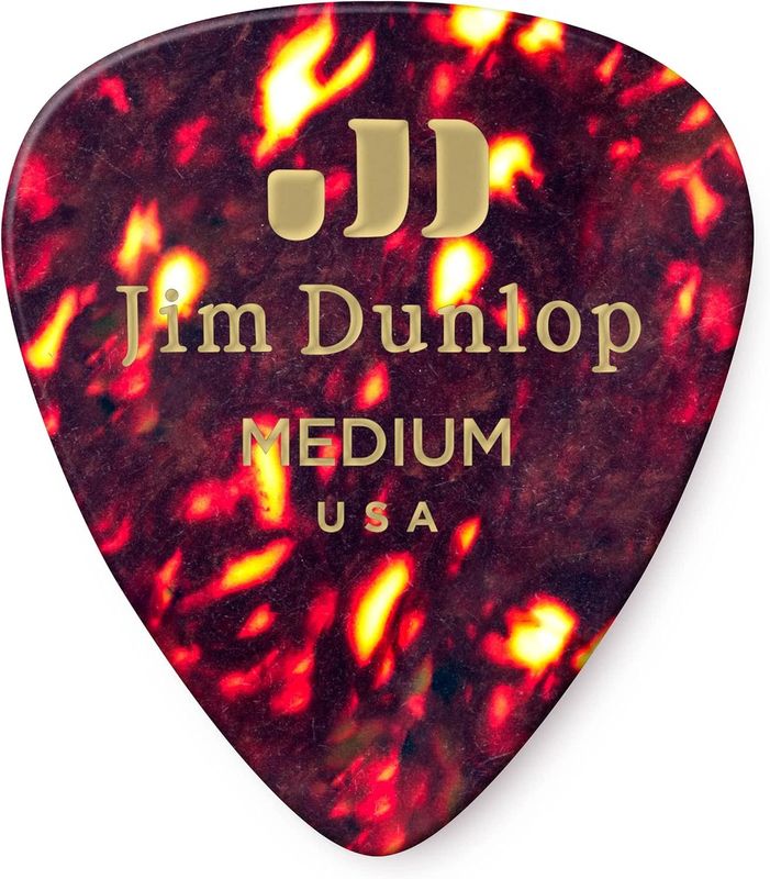 Dunlop Celluloid Shell Pick Medium 12pk