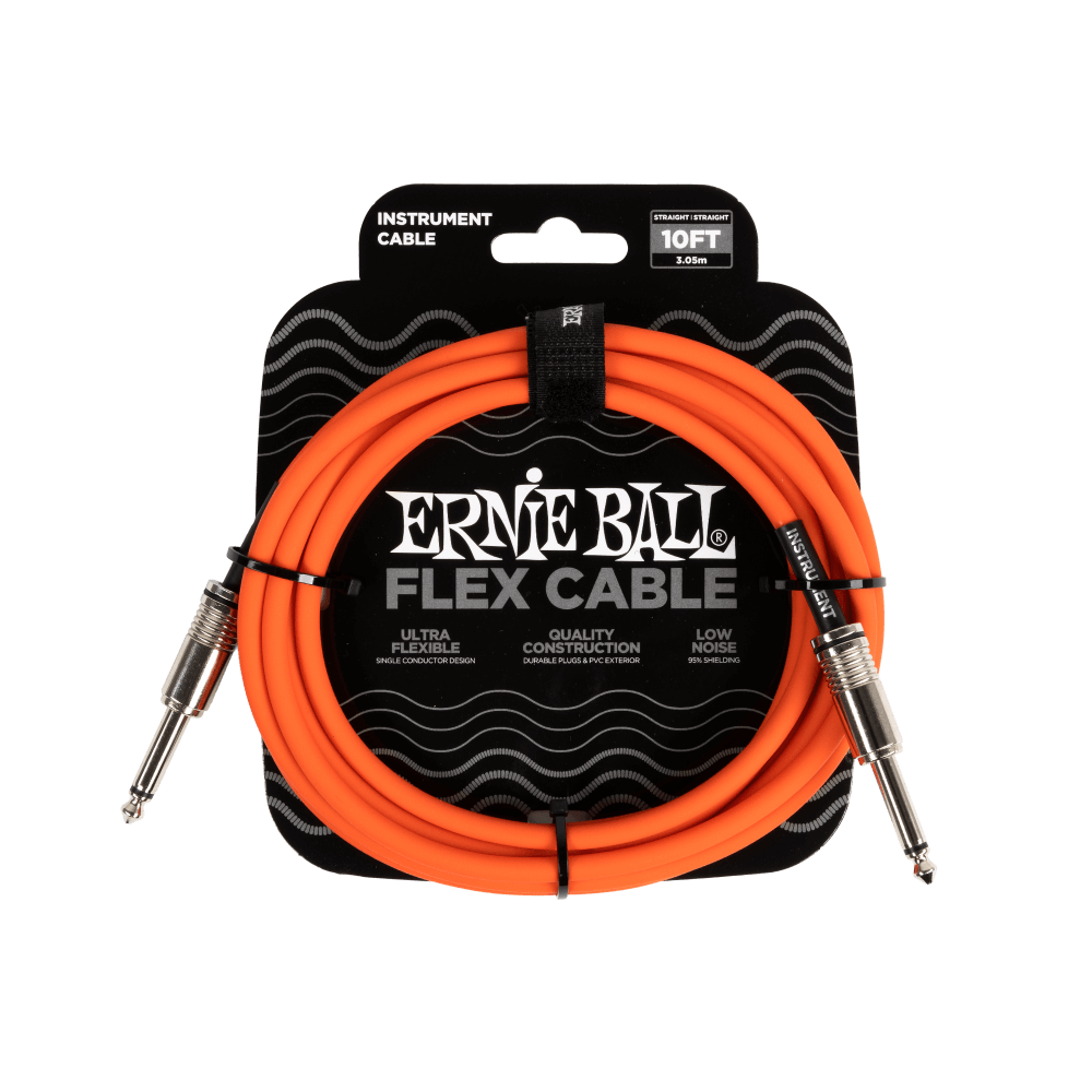 Ernie Ball Flex instrument cable 10ft orange