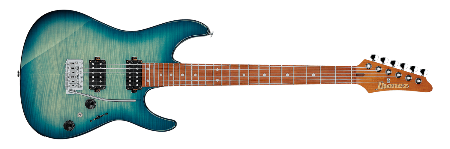 Ibanez AZ24S1F Electric Guitar Transparent Turquoise Burst