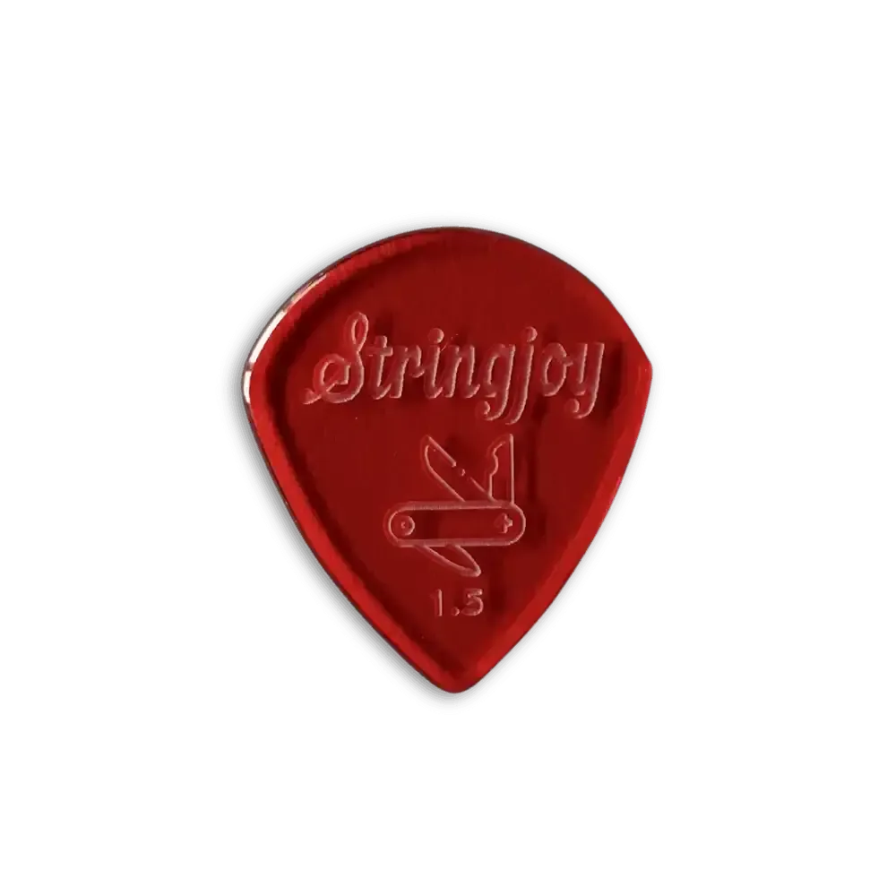 Stringjoy 1.5mm Pocketknife Acrylic Picks - 2 pack