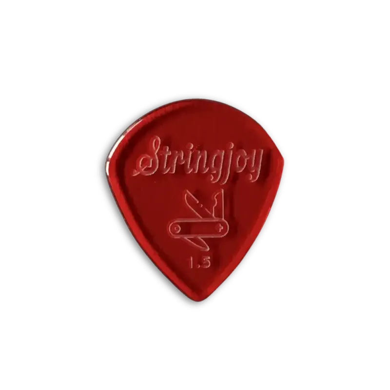 Stringjoy 1.5mm Pocketknife Acrylic Picks - 2 pack